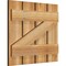 Ekena Millwork Spaced Board-n-Batten Shutters w/Z-Bar, Rough Sawn Western Red Cedar, 23W x 20H, PR RBS06Z23X020RWR - alternate 4